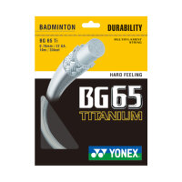 Yonex BG65 Titanium 10 Meter Set weiss